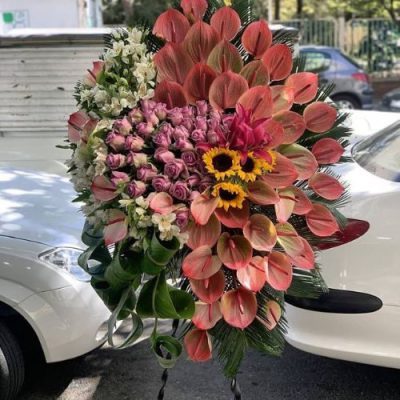 تاج گل برای تالار تشریفات پذیرایی سپهر پلاس قصر