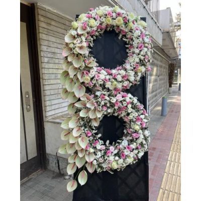 تاج گل برای مسجد امام رضا وحیدیه