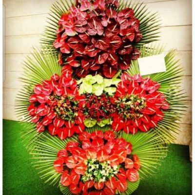 تاج گل برای باغ تالار شرق تهران طوفان