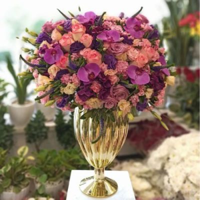 تاج گل برای تالار پذیرایی مهر ماندگار سرآسیاب مهرآباد