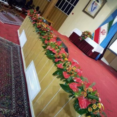 تاج گل برای تالار پذیرایی قصر پارسیان تهران