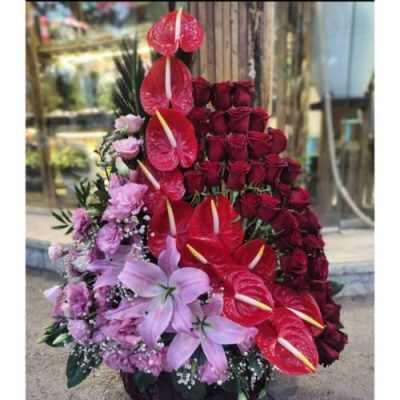 دسته گل برای مرکز خرید تیراژه باغ فیض