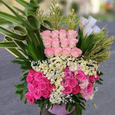 دسته گل برای مرکز خرید پوشاک اسلامی گل یاس شهرک صدرا