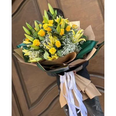 دسته گل برای آزمایشگاه پاتوبیولوژی فردوس شهرک پرواز