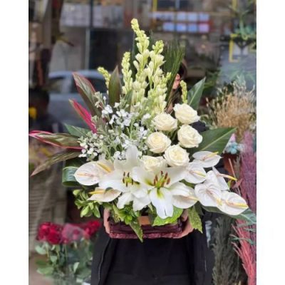 دسته گل برای بیمارستان مسیح دانشوری شهرک نفت البرز