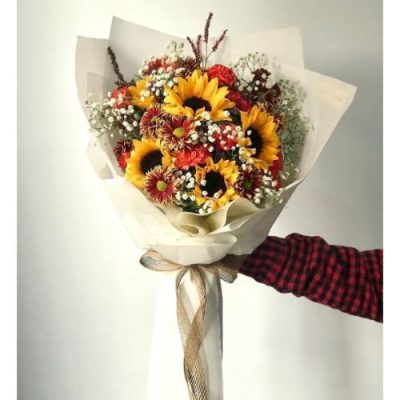 دسته گل برای بیمارستان تخصصی و فوق تخصصی ساسان کشاورز پارک لاله