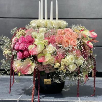 دسته گل برای مرکز خرید طوبی جنت آباد