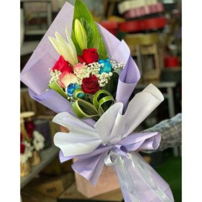 دسته گل برای بانک ملی شعبه عسگری بلورسازی