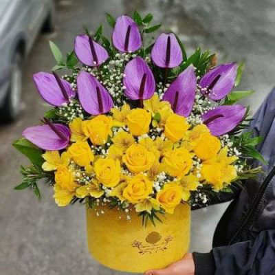 دسته گل برای بانک مهر ایران امجدیه خاقانی