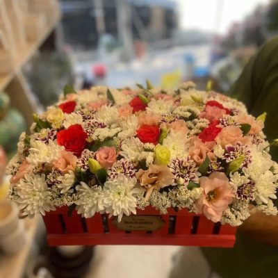 دسته گل برای ساختمان پزشکان دبستان مجیدیه