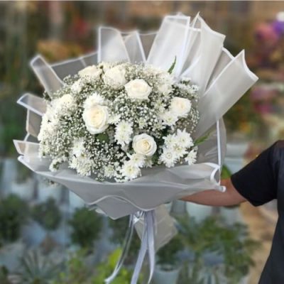 دسته گل برای ساختمان پزشکان بهبودی حسینیه ارشاد قبا