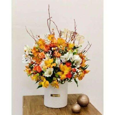 دسته گل برای بانک قرض الحسنه مهر ایران آذربایجان