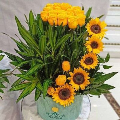 دسته گل برای بانک صادرات بلوار ابوذر آهنگ