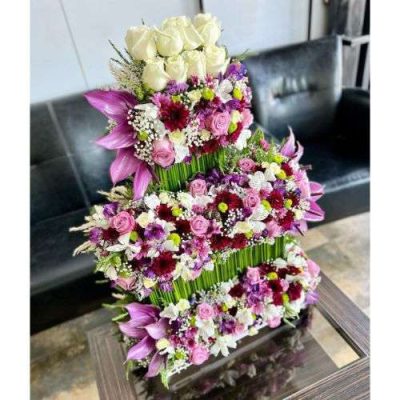 دسته گل برای بانک سامان هفت حوض