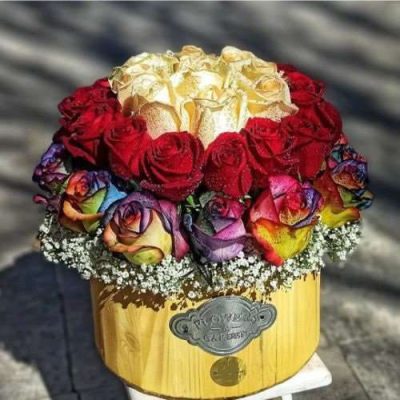 دسته گل برای بانک سرمایه کاظم آباد بنی هاشم