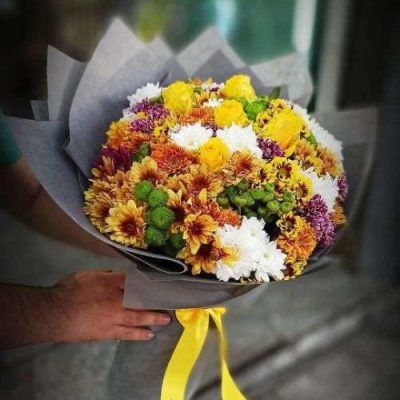 دسته گل برای بانک دی شعبه زرافشان تهران ایوانک