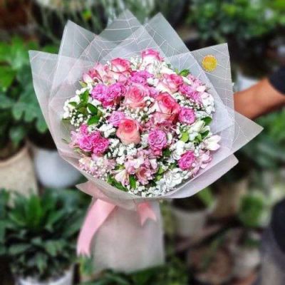 دسته گل برای بانک گردشگری عباس آباد اندیشه