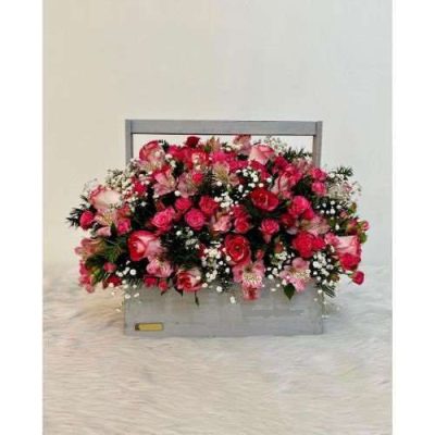 دسته گل برای پست بانک میرداماد