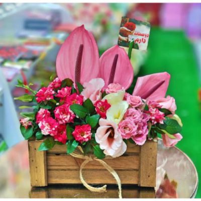 دسته گل برای ساختمان پزشکان ماهان قائم مقام سنائی