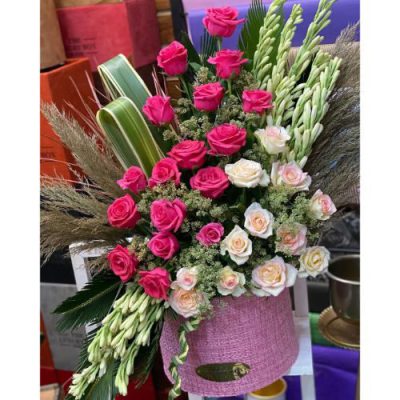 دسته گل برای شرکت عمران بتن ساهی جوادیه فرهنگ سرا