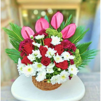 دسته گل برای ساختمان پزشکان زعفرانیه