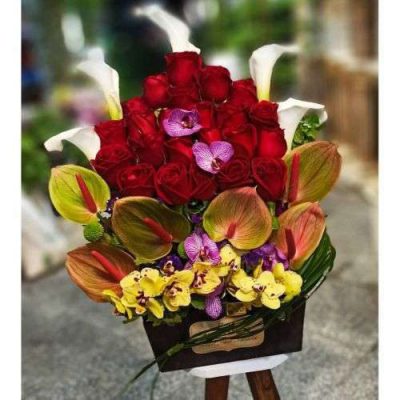 دسته گل برای بانک کشاورزی امامزاده حسن