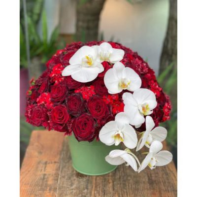 دسته گل برای شرکت قطعه و ساختمان کرت عباس آباد اندیشه