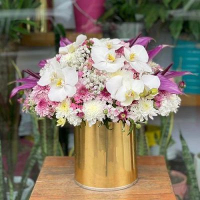 دسته گل برای شرکت شهرکهای صنعتی تهران نیلوفر شهید قندی