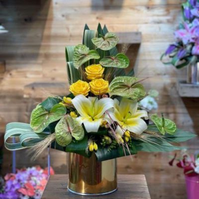 دسته گل برای شرکت ایران کارت حسینیه ارشاد قبا