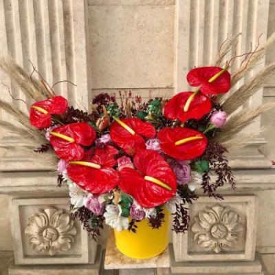 دسته گل برای دفتر ازدواج ۱۵۰ تهران و پیشخوان مهریه شهرک پرواز