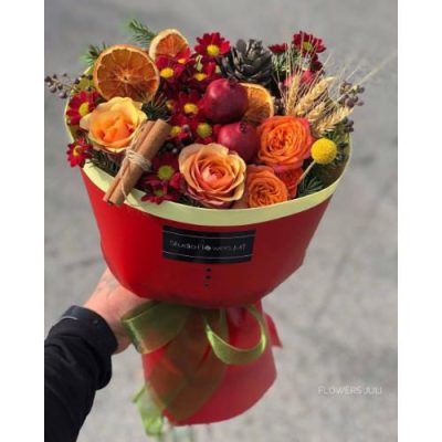سفارش گل رز و داوودی یلدا گلفروشی در شهید مدنی تهران