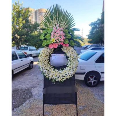 تاج گل یک طبقه برای مراسم یادبود در مسجد فاطمه الزهرا شهرک اکباتان 375