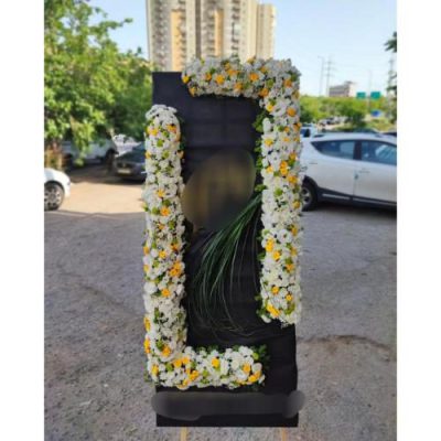 تاج گل یک طبقه برای مراسم یادبود در مسجد امام جعفر صادق نارمک 415