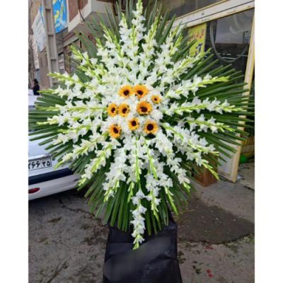 تاج گل پایه دار و ایستاده برای مسجد جامع میدان تجریش 458