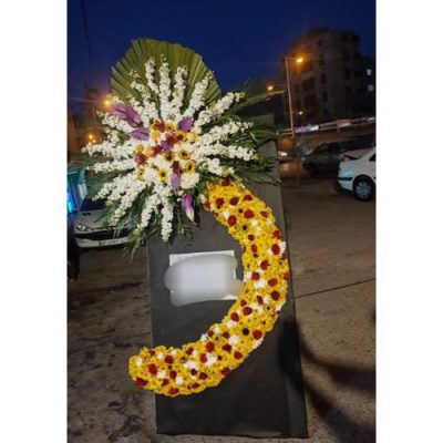 تاج گل دو طبقه برای مراسم عزا در مسجد امام حسین خیابان شریعتی 448