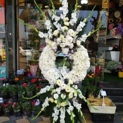 تاج گل دو طبقه تسلیت برای مسجد نور میدان فاطمی 105