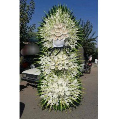 تاج گل دو طبقه برای مراسم ترحیم در مسجد امام رضا خیابان پیروزی 481