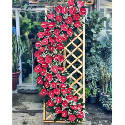 تاج گل برای افتتاحیه فروشگاه در خیابان بلوار فردوس 505