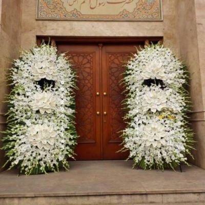 تاج گل یک طبقه برای مراسم ترحیم در مسجد امام حسن میدان ولیعصر 506
