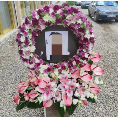 تاج گل یک طبقه برای مراسم یادبود در مسجد پیامبر کرج 143