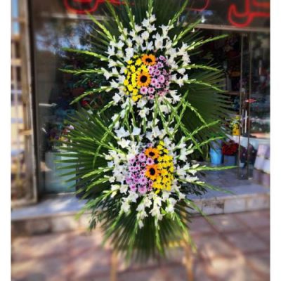 تاج گل تسلیت برای مسجد امام صادق میدان فلسطین 140