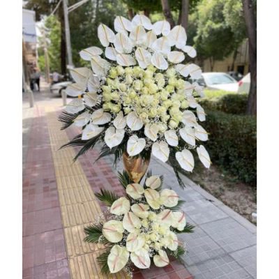 تاج گل تسلیت برای مسجد فاطمه الزهرا قلهک 164
