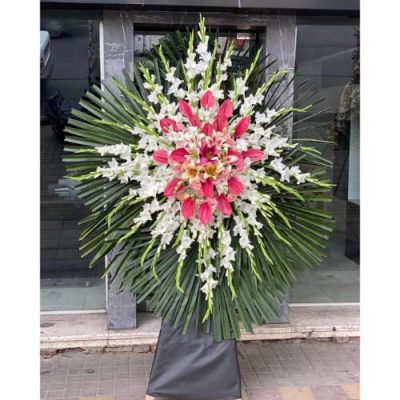 تاج گل یک طبقه برای مراسم ترحیم در مسجد امام حسین خیابان فرشته 498
