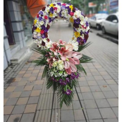 تاج گل تسلیت برای مسجد جامع خیابان یوسف‌آباد 561