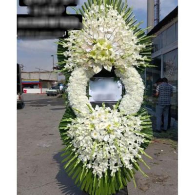 تاج گل یک طبقه برای مراسم یادبود در مسجد امام جعفر صادق خیابان قلهک 559