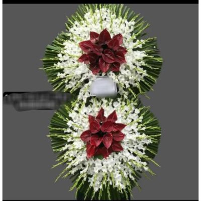 تاج گل دو طبقه برای مراسم ختم در مسجد امام حسن میدان هفت تیر 552