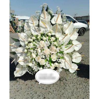 تاج گل تسلیت در مسجد جامع خیابان مطهری 549