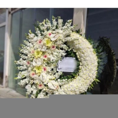 تاج گل تسلیت برای مسجد امام جعفر صادق خیابان جمهوری 594