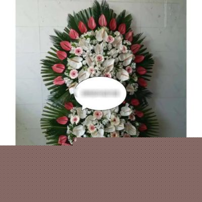 تاج گل یک طبقه برای مراسم یادبود در مسجد امام حسن خیابان فرشته 582