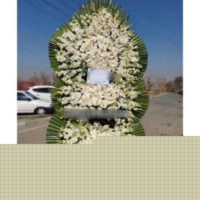 تاج گل دو طبقه برای مراسم ترحیم در مسجد امام رضا خیابان ملاصدرا 580